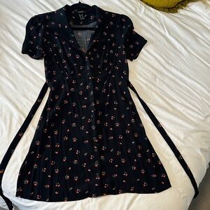 Forever 21 Black Floral Mini Dress